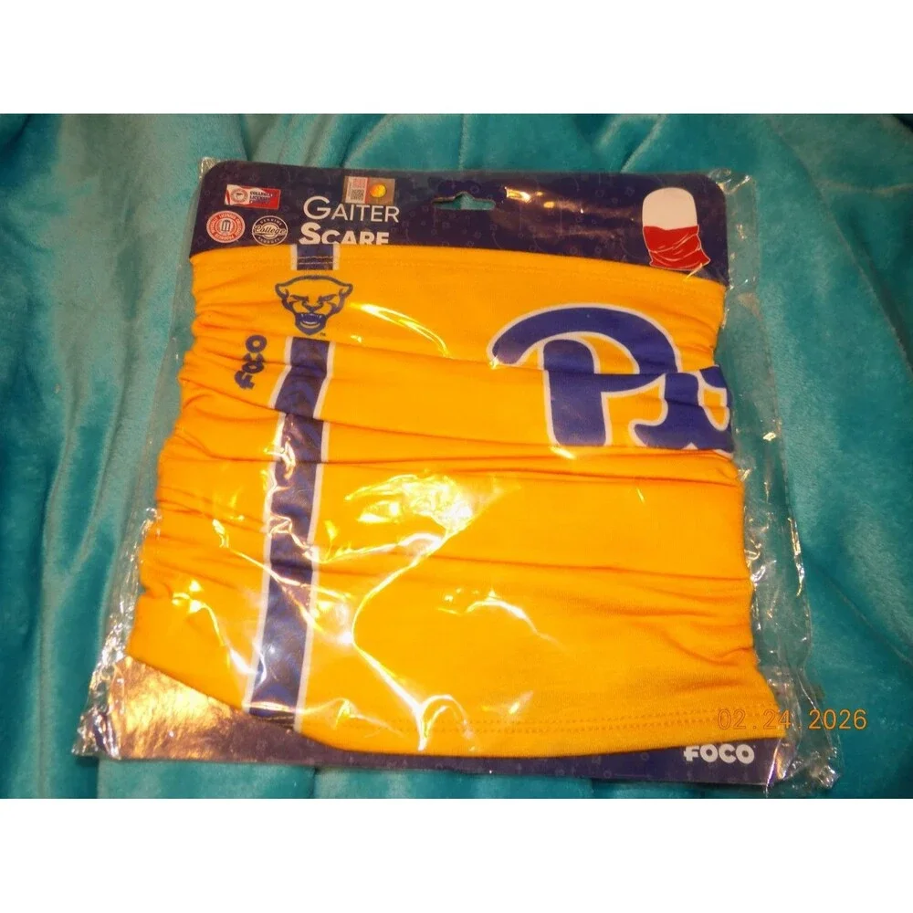 Pittsburgh Panthers Team Gaiter Scarf Mask Pitt NEW